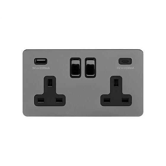Flat Plate USB C Socket