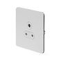 Soho Lighting White Metal Flat Plate 5 Amp Socket Wht Ins