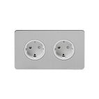 2 gang euro socket