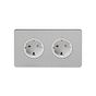 2 gang euro socket