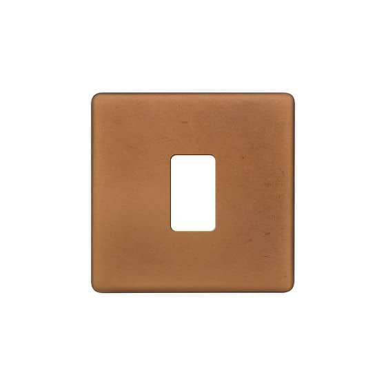 Soho Lighting Antique Copper 1 Gang RM Rectangular Module Grid Switch Plate