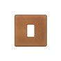 Soho Lighting Antique Copper 1 Gang RM Rectangular Module Grid Switch Plate