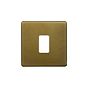 Soho Lighting Old Brass 1 Gang RM Rectangular Module Grid Switch Plate