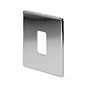 Soho Lighting Polished Chrome 1 Gang RM Rectangular Module Grid Switch Plate