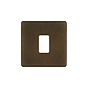 Soho Lighting Vintage Brass 1 Gang RM Rectangular Module Grid Switch Plate
