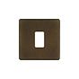 Soho Lighting Vintage Brass 1 Gang RM Rectangular Module Grid Switch Plate