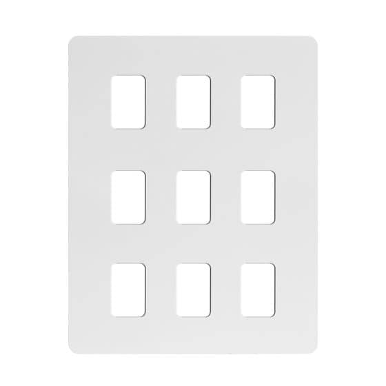 9 gang grid plate