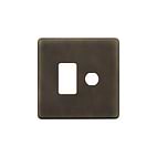 Soho Lighting Vintage Brass 2 Gang 1RM+1CM Dual Module Grid Switch Plate