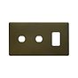 Soho Lighting Bronze 3 Gang 1RM+2CM Dual Module Grid Switch Plate