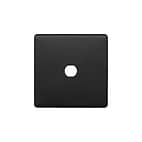 Soho Lighting Matt Black 1 Gang CM Circular Module Grid Switch Plate