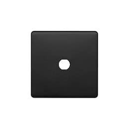 Soho Lighting Matt Black 1 Gang CM Circular Module Grid Switch Plate