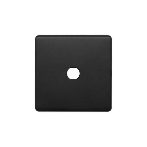 Soho Lighting Matt Black 1 Gang CM Circular Module Grid Switch Plate