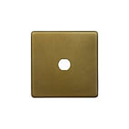 Soho Lighting Old Brass 1 Gang CM Circular Module Grid Switch Plate