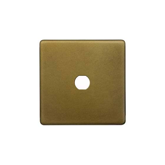 Soho Lighting Old Brass 1 Gang CM Circular Module Grid Switch Plate