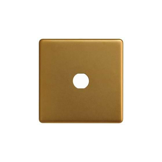Soho Lighting Antique Gold 1 Gang CM Circular Module Grid Switch Plate