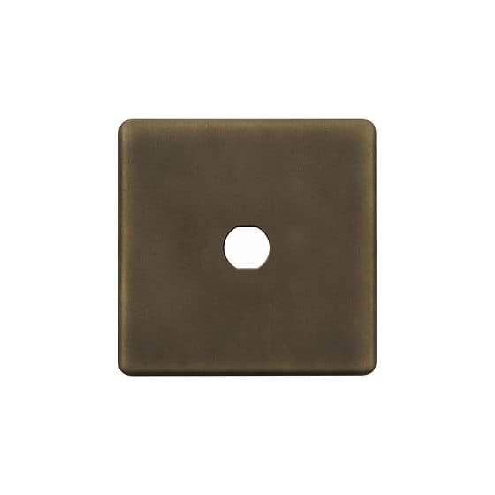 Soho Lighting Vintage Brass 1 Gang CM Circular Module Grid Switch Plate