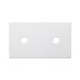 Soho Lighting Primed Paintable 2 Gang (Lg Plt) CM Circular Module Grid Plate