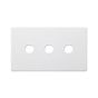 Soho Lighting Primed Paintable 3 Gang CM Circular Module Grid Plate