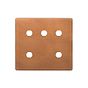 Soho Lighting Antique Copper 5 Gang CM Circular Module Grid Switch Plate