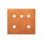 Soho Lighting Antique Copper 5 Gang CM Circular Module Grid Switch Plate