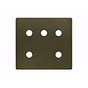 Soho Lighting Bronze 5 Gang CM Circular Module Grid Switch Plate