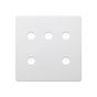 Soho Lighting Primed Paintable 5 Gang CM Circular Module Grid Plate