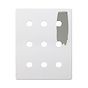 Paintable 9 Gang Grid Plate
