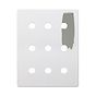 Soho Lighting Primed Paintable 9 Gang CM Circular Module Grid Plate