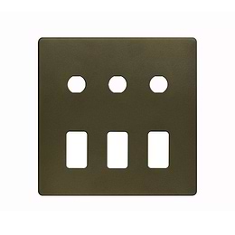 Soho Lighting Bronze 6 Gang 3RM+3CM Dual Module Grid Switch Plate