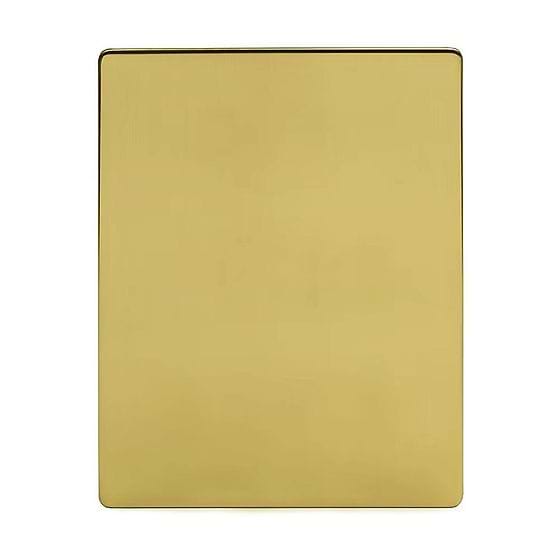 Soho Lighting Brushed Brass 9 Gang Extra Large Blanking Plate