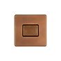 Soho Lighting Antique Copper 3-Pole Extractor Fan Isolator Switch