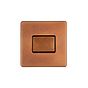 Soho Lighting Antique Copper 3-Pole Extractor Fan Isolator Switch