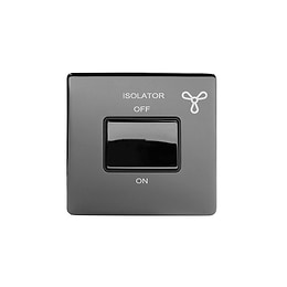 Black Nickel Fan Isolator Switch