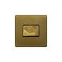 Soho Lighting Old Brass 3-Pole Extractor Fan Isolator Switch