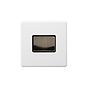 Soho Lighting Primed Paintable Extractor Fan Isolator Switch with Antique Brass Switch