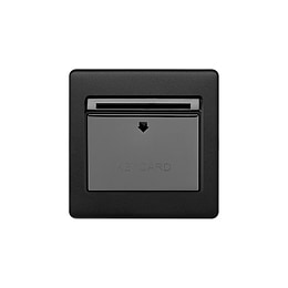 Soho Lighting Matt Black 32A Key Card Switch Black Insert