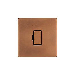 Soho Lighting Antique Copper 13A Double Pole Unswitched Fused Connection Unit (FCU)