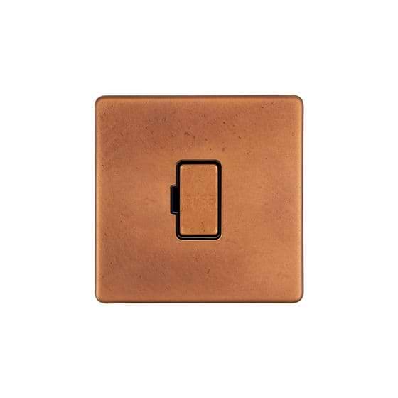 Soho Lighting Antique Copper 13A Double Pole Unswitched Fused Spur (FCU)