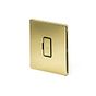 Soho Lighting Brushed Brass Fused Spur (FCU) Unswitched 13A DP Blk Ins Screwless