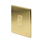 Soho Lighting Brushed Brass 13A Unswitched Fused Spur (FCU) Wht Ins Screwless