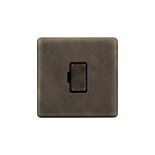 Soho Lighting Vintage Brass 13A Double Pole Unswitched Fused Spur (FCU)