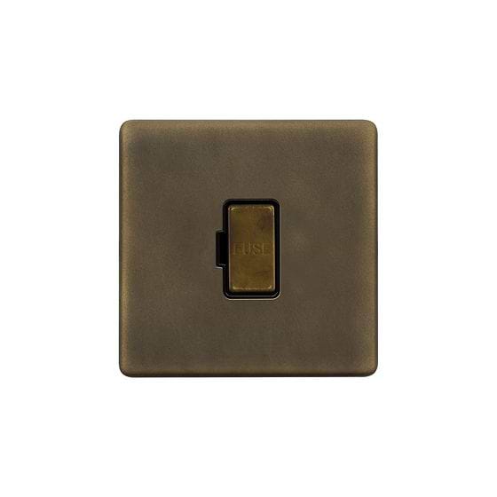 Soho Lighting Vintage Brass 13A Double Pole Unswitched Fused Spur (FCU)