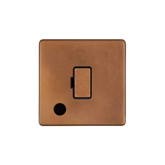 Soho Lighting Antique Copper 13A Unswitched Fused Connection Unit (FCU) Flex Outlet