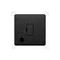 Soho Lighting Matt Black 13A Unswitched Flex Outlet Black Insert Screwless