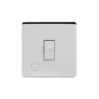 Soho Lighting Polished Chrome 13A Unswitched Connection Unit Flex Outlet Wht Ins Screwless