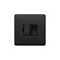 Soho Lighting Matt Black 13A Switched Fused Spur (FCU) Black Insert Screwless