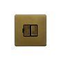 Soho Lighting Old Brass 13A Double Pole Switched Fused Spur (FCU)