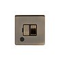 Soho Lighting Antique Brass 13A Switched Fused Connection Unit (FCU) Flex Outlet Blk Ins Screwless