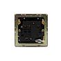 Soho Lighting Antique Brass 13A Switched Fused Connection Unit (FCU) Flex Outlet Blk Ins Screwless