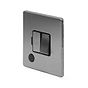 Soho Lighting Brushed Chrome 13A Switched Fused Connection Unit (FCU) Flex Outlet Blk Ins Screwless